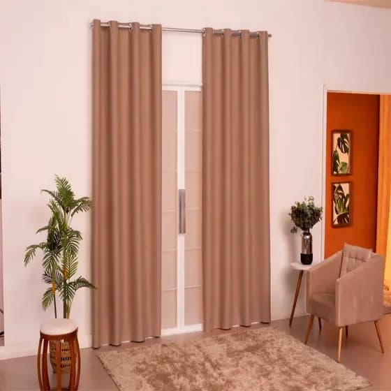 Cortina quarto e sala Antonella quarto e sala com ilhós