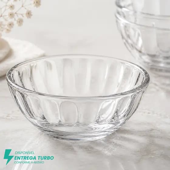 Jogo 12 Tigelas Em Vidro Para Sobremesa Taça Bowl Petisqueira Sorvete Doces