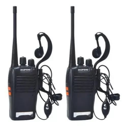 Kit 2 rádio comunicador Walk Talk 16 canais alcance 12 km profissional baofeng 777s - Bivolt