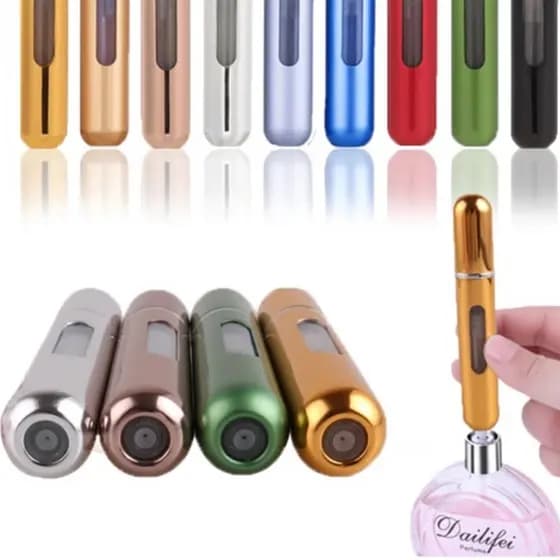 10 Atomizadores Porta Perfume 8ml grande recarregável Kit atacado