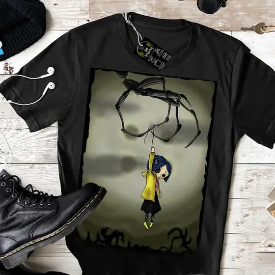 Camiseta coraline unissex