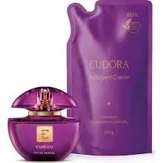 kit Eudora EDP Eau de Parfum 75ml + Refil Creme Hidratante Desodorante Corporal Indulgent Cream 200g