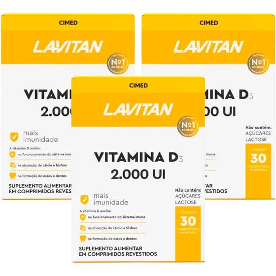 Vitamina D 2.000UI Lavitan 30 comprimidos