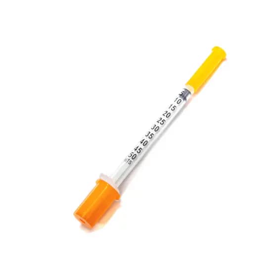 Seringa de insulina Ultrafina 0,5ml - 50 ui e outros agulhas 6,0 mm x0,25 mm Cepalab