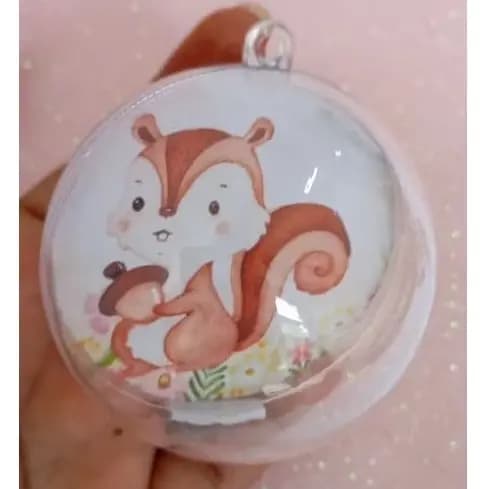 Aplique Bosque Encantado para Esfera Acrílica Lembrancinha Decoração Aniversário Temas