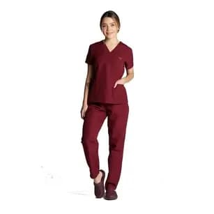 Pijama Cirúrgico - Scrub - Bordô Escuro - Nome Bordado - Med