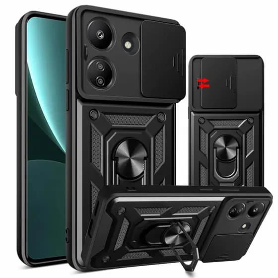 Capa P/ Redmi 13C - Militar Protetora Anti Impacto Queda Armadura Resistente Capinha Case