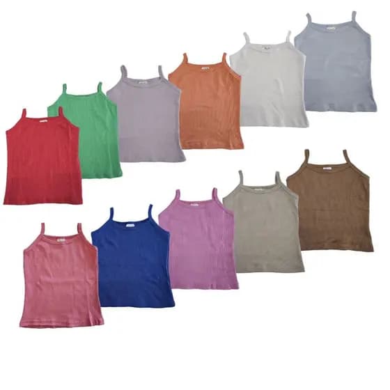 Kit 3 Blusas de Alcinha Infantil Menina de 1 ao 10 Anos