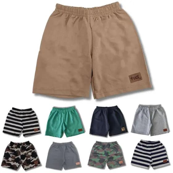 KIT 3 BERMUDAS Infantil MOLETINHO MENINO Tamanhos 1 ao10