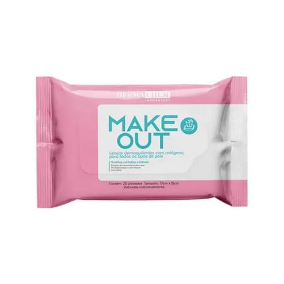 Toalhas Umedecidas Demaquilantes Make Out Dermachem 08954