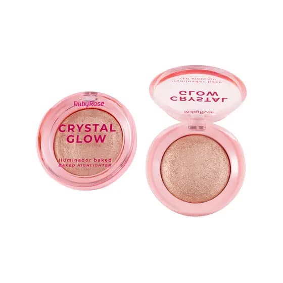 Iluminador Baked Crystal Glow Cor Peach Glam Ruby Rose HB-M700-3