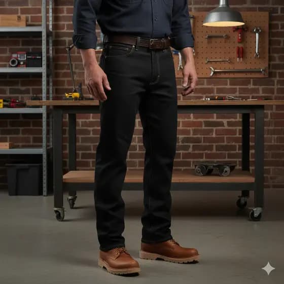 Calça Country Masculina Rodeio PRETA Tradicional com Elastano "MINIMOS DEFEITOS"