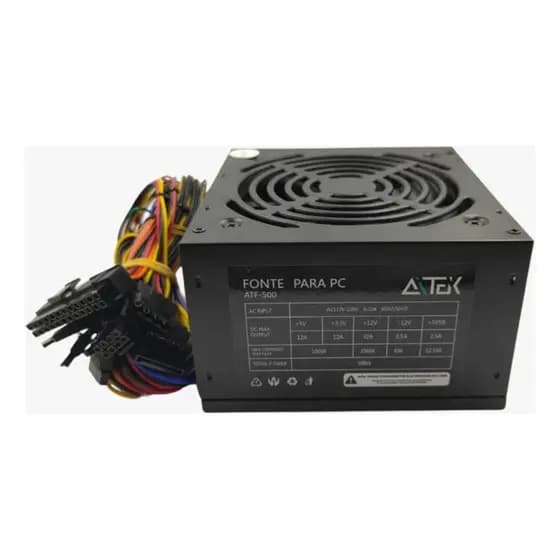 Fonte De Alimentação Atx Computador Pc Amd Intel 500w Bivolt