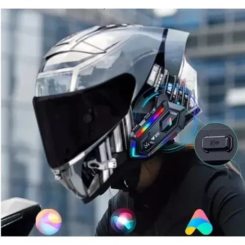 Fone De Ouvido Capacete Moto Bluetooth Sem Fio