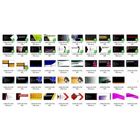 Cartões de visita editaveis no corel draw frente e verso ( 30 cartões )