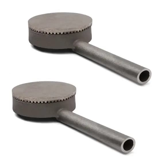 KIT 2 QUEIMADOR PALMATORIA LONGO PARA FOGÃO INDUSTRIAL 130mm