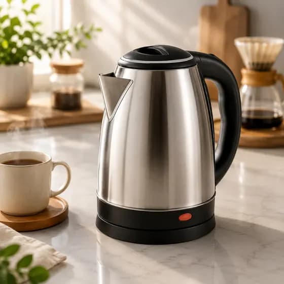 Chaleira Elétrica 127v Inox Bule Jarra 2L Ferve Água Rápido Automatica Café Chá Leite Com Tampa