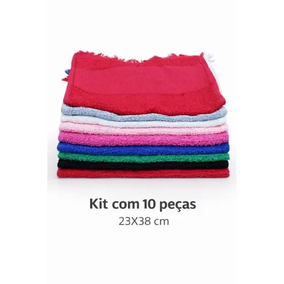 KIT com 10 Toalhas Higiênicas, Social, de mão.