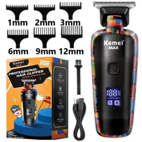 Máquina de acabamento Profissional Km-max 5090 Kemei Cabelo e Barba