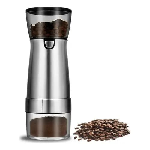 Moedor De Café Elétrico Recarregavél Aço Inoxidavél Ajustave