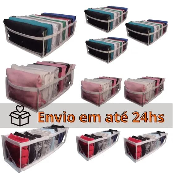 kit 10 colmeia organizadora de gaveta e guarda roupa P, M, G organizador de gavetas e roupas