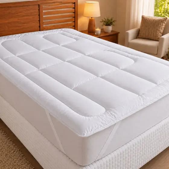 Pillow Top 100% Algodão 300g Com Elástico Protetor de Colchão Solteiro Casal Queen