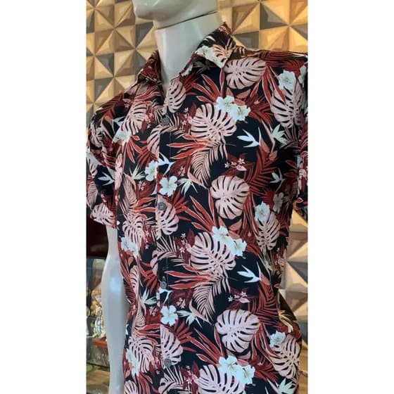 Kit 5 Blusas / Camisa Florais de Botão Aleatório