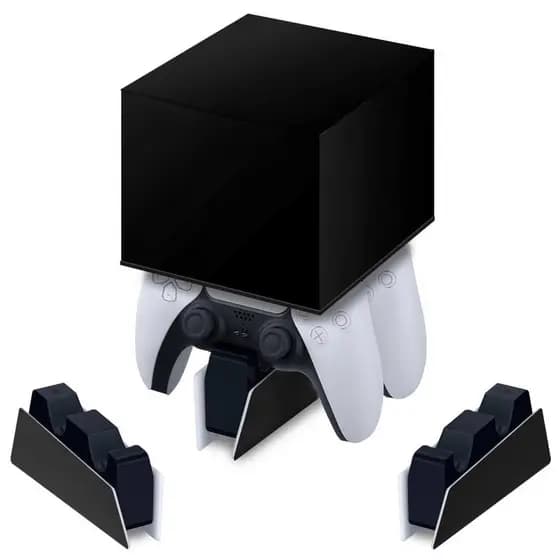 Capa para Base de Carregamento PS5 Controle - Preta All Black