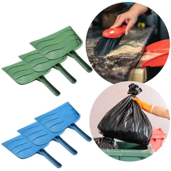 Kit 6 Pás De Lixo Alça Curta De Mão P/ Limpeza Sortido