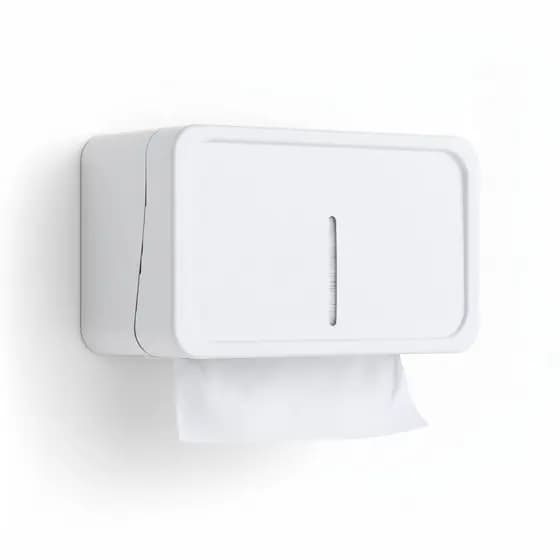 Toalheiro Interfolha Branco Design Moderno Suporte Papel Higiênico Parede
