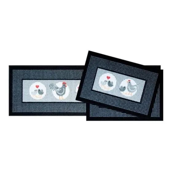 ? Jogo 3 Tapetes Decorativos – Ideal para Cozinha e Sala | Antiderrapante e Macio!