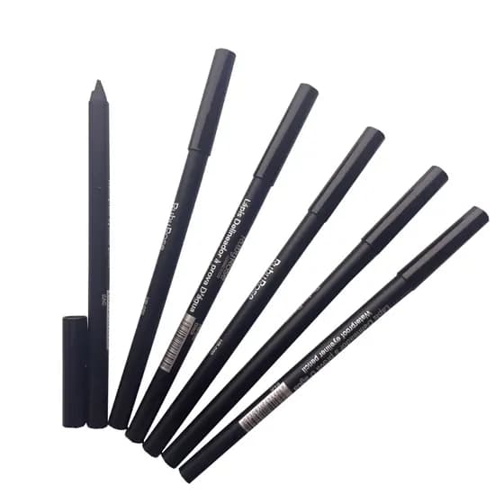 Kit C/2 unidades Lápis de Olho Delineador A Prova D'Água Preto Lapis Carbon Black Alta Pigmentação Ruby Rose