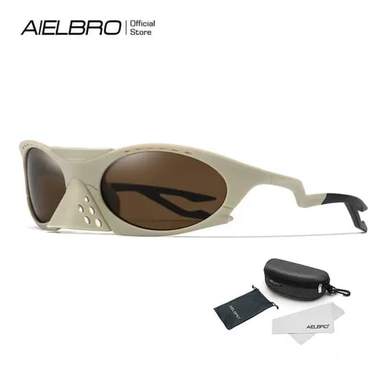 AIELBRO Óculos De Bicicleta Masculino Sol Originais Antirreflexo Para Motocicleta Motociclistas