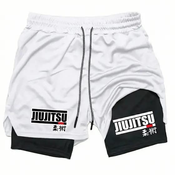 Bermuda De Compressão 2 Em 1 Dry Fit Com Elastano Ideal Para Treinos, Academia