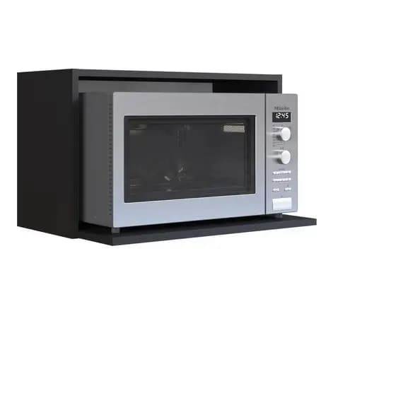 Nicho Microondas 100% Mdf Preto