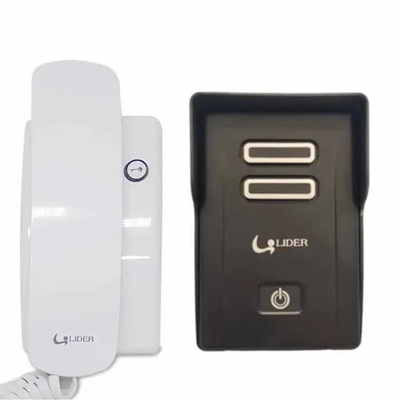 Porteiro Eletronico Interfone Residencial Lider LR570 Alimentação Interna Touch Smart