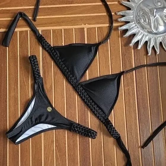 Biquíni Aloha trança Fio-dental.
