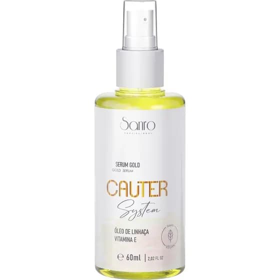 Serum Capilar Gold Cauter 60ml Sanro Cosméticos