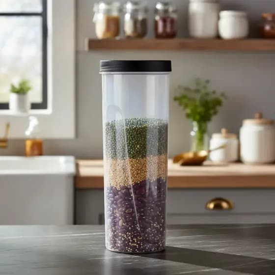 Pote Plástico Multiuso 1,5l P/ Mantimentos Guarda Macarrão Bolacha MB