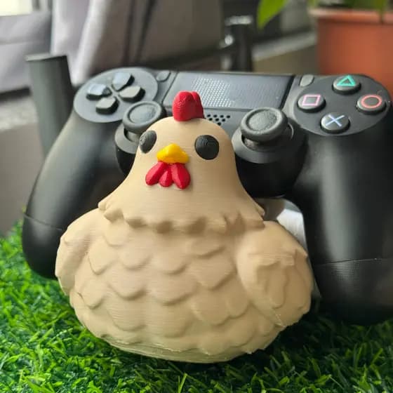 Galinha Stardew Valley Decorativa e Suporte para Controle
