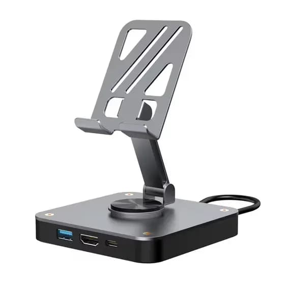Dock Station HUB USB Tipo C compatível c/ Nintedo Switch, Samsung Dex, Smartphones, Tablets e notebooks