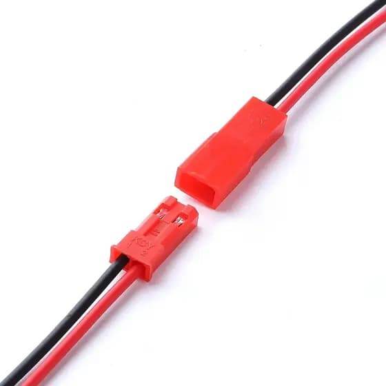 Par Macho E Fêmea De Plug Conector JST 2 Pinos