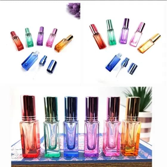 Kit 6 Porta Perfume De Vidro 5ml/10ml - Sortidos