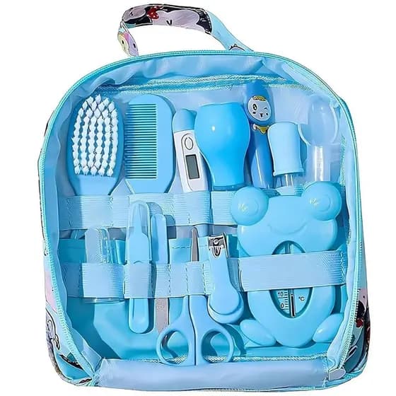 Kit 13 Peças Higiene Cuidado Diário Bebê Recém Nascido Essencial e Para Viagens