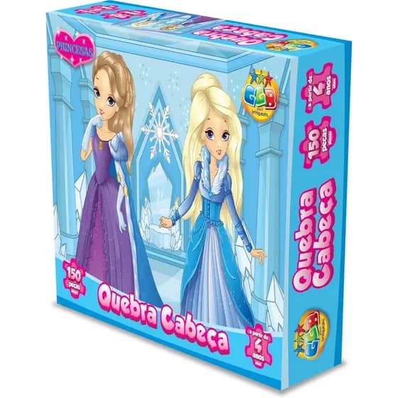 Quebra Cabeça Infantil Princesas 150 Peças GGB Plast