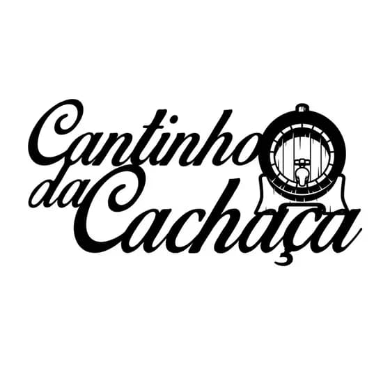 Quadro Decorativo Cantinho da Cachaça MDF 3mm Preto Fosco