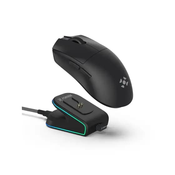 Mouse Wireless com Dock de Carregamento Magnético Loyal Preto - Fortrek