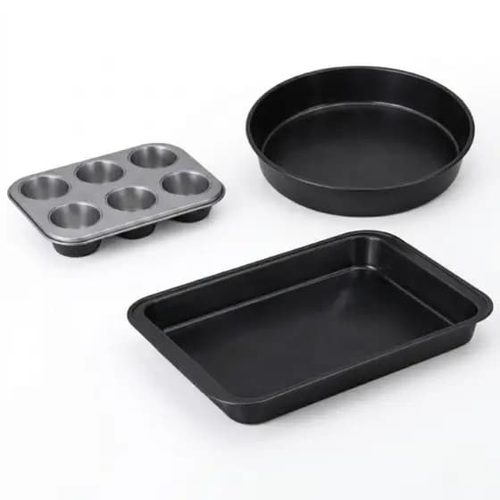 Assadeiras Forma Antiaderente Bolo Lasanheira Sobremesa Forno Retangular Redonda Cupcake