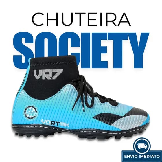 Chuteira botinha Costurada Reforçada para Jogo Treino do 34 ao 43 - Envio Imediato Promoção