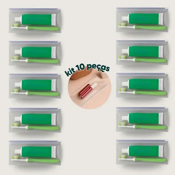 Kit 10 Pasta Zip Zap Organizadora Multiuso Estojo P 23x9